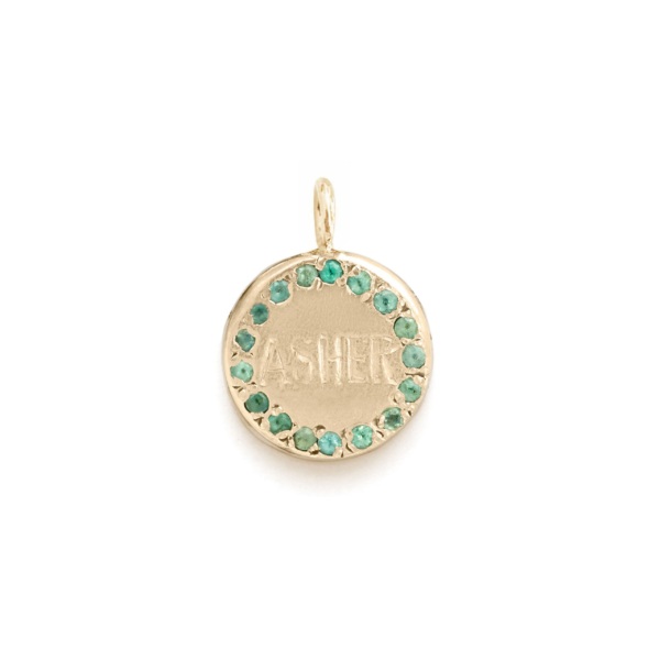 Circle Charm Jewel Collection - 14k Yellow Gold 02
