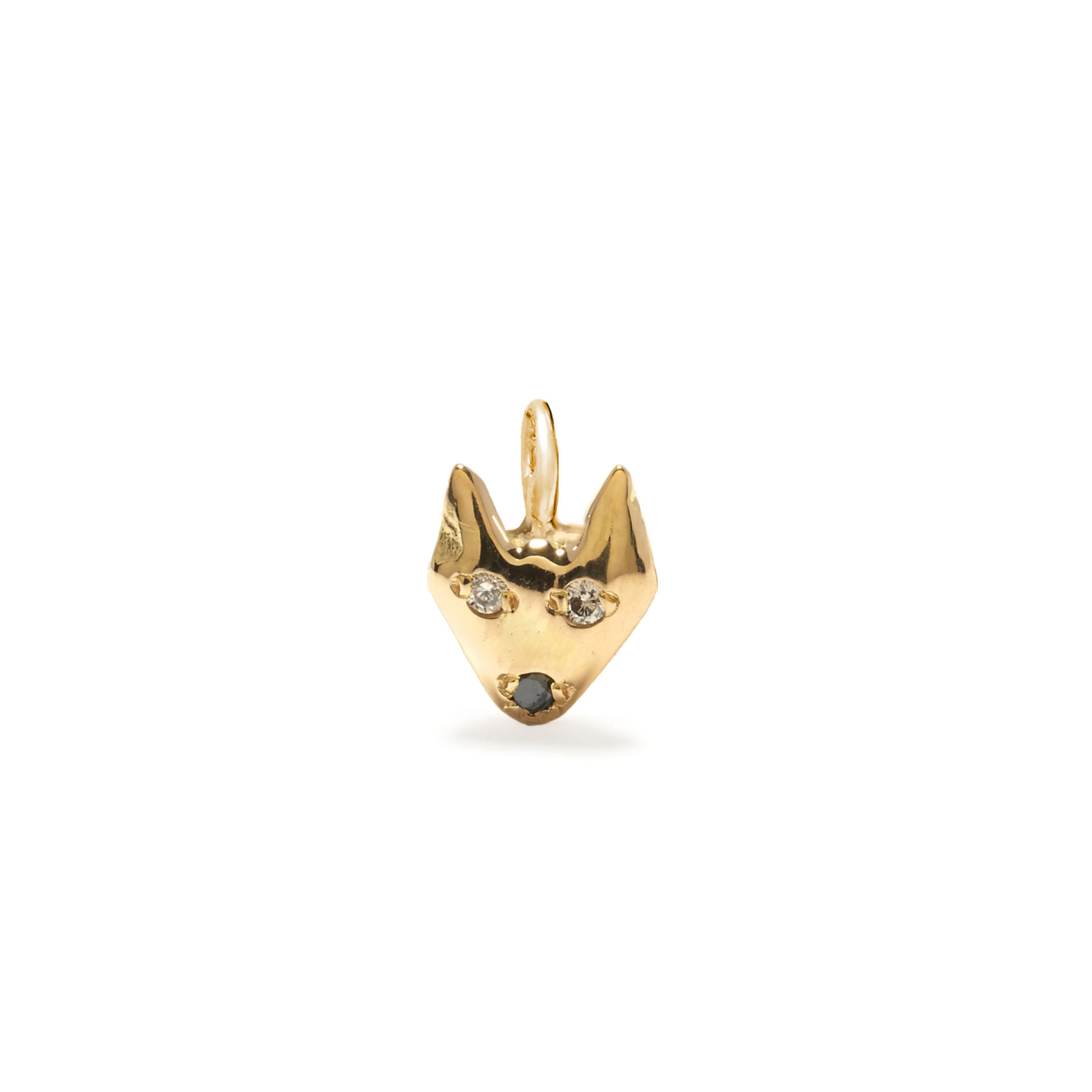 puppy dog charm jewelry - yellow gold